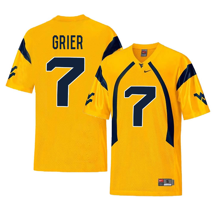 West Virginia Mountaineers 7 Will Grier Gold College Football Jersey Dzhi,We sell and wholesale West Virginia Mountaineers 7 Will Grier Gold College Football Jersey Dzhi on line form chian!